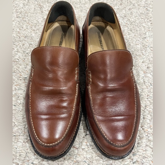 Johnston & Murphy Brown Leather Loafers - Picture 1 of 6